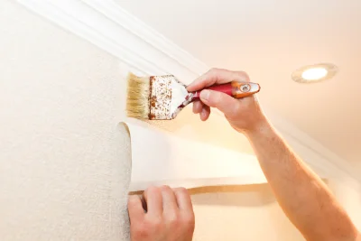 Pose de papier peint à Houtaud — revêtements muraux et toiles de verre
